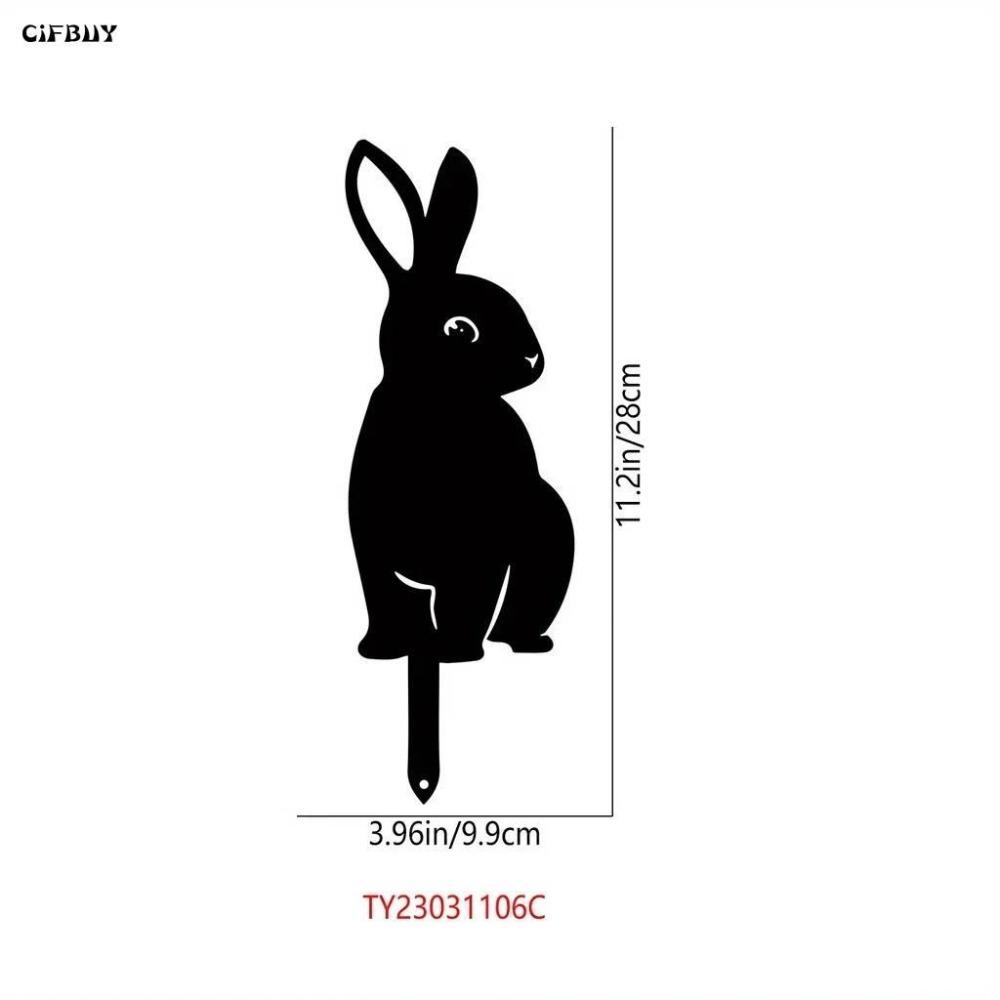Handmade Wrought Iron Rabbit Statue for Garden Home Decor