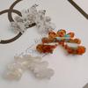 Vintage Large Acetate Petal Hair Claw Clip for Women - Elegant Shark Clip Hair Accessory