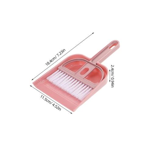 Cabilock 3-delt Mini Kost og Støvbrettsett med Børste for Bord, Kompakt Støvbrett og Børste for Rengjøring av Bord, Biler, Skrivebord, Tastaturer, Benkeplater, an