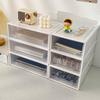 Desktop Pull-out Organizer Jewelry Storage Box with Stackable Single-layer Drawer Design for Bracelets and Necklaces