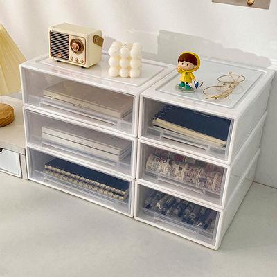 Desktop Auszieh-Organizer Schmuckaufbewahrungsbox mit stapelbarem Einschubladen-Design für Armbänder und Halsketten