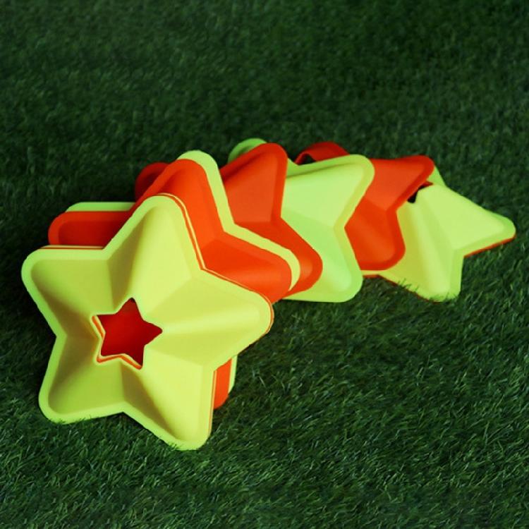 Football Skill Development Tool Star Shape Training Markers Weatherproofed Cones For Agilities Speed Drill