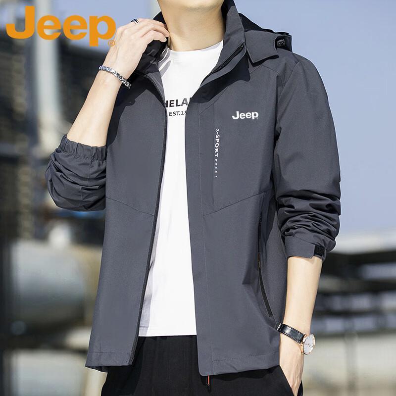 JEEP Men's Spring/Autumn Windproof Waterproof Casual Jacket