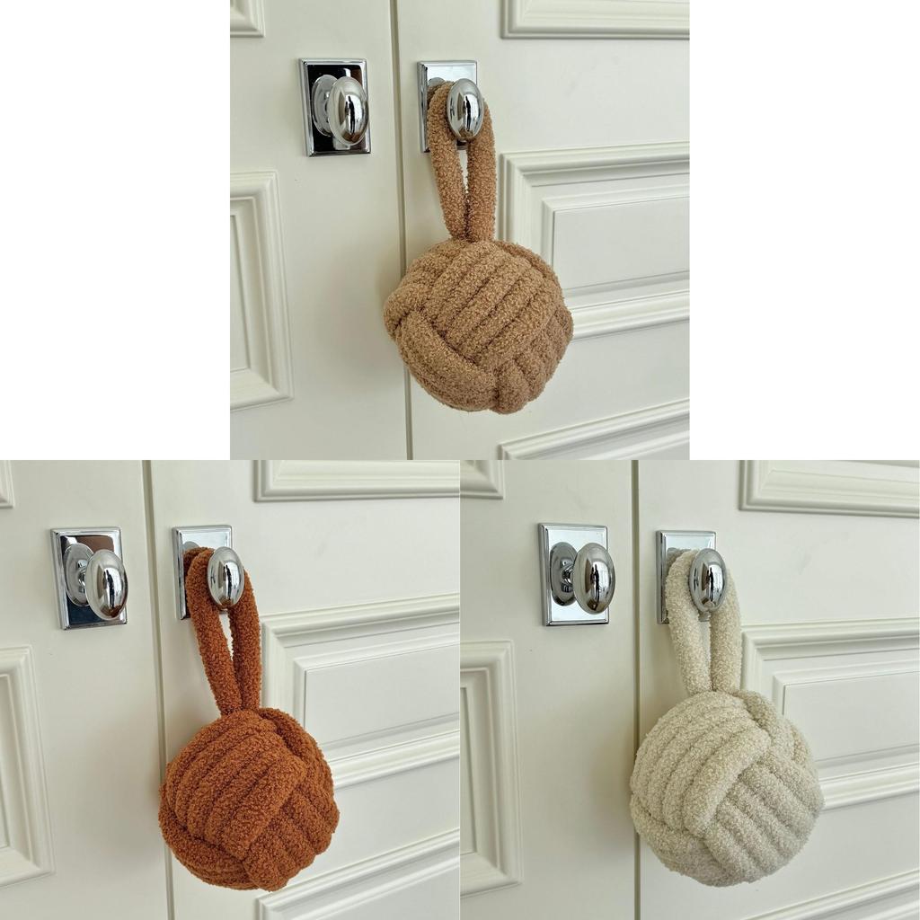 Lamb Wool Door Stopper Cushion With Nonslip Design For Home Safety And Noise Reduction