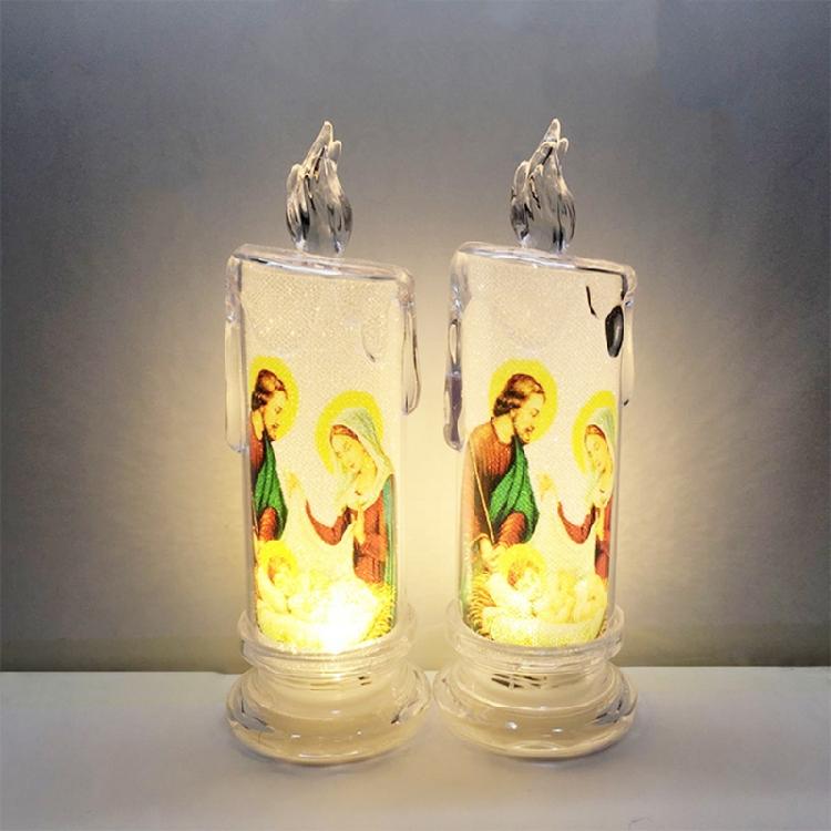 Christian Led Night Holy Family Figurine Safe Led Night Lamp Supplies