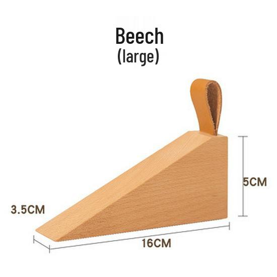 Nordic Solid Wood Door Stopper | Heightened Anti-Collision Plug for Bedroom | Movable Top Anti-Closing Bumper