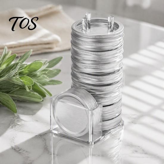 Supplies Organization Holder Mason Jar Lid Holder, Storage Rack for Holds 12 Lids & Rings, Organizer Compatible with Regular Wide Mouth Jar, Vertical
