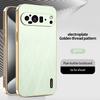 Plating Gold Silk Skin Case For Google Pixel 10 9 XL 8 7 6 Pro 8 7 6 A Leather Shockproof Cover for Pixel 9pro xl 8a 9A 8pro 7A