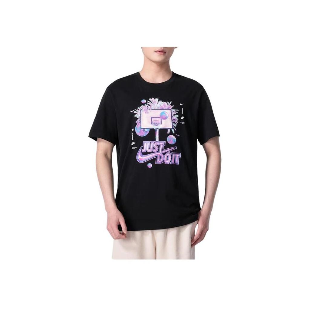 Nike American Retro Running Fitness Training Casual Comfortable Short Sleeve T-Shirt Men Tops Black FV8411-010