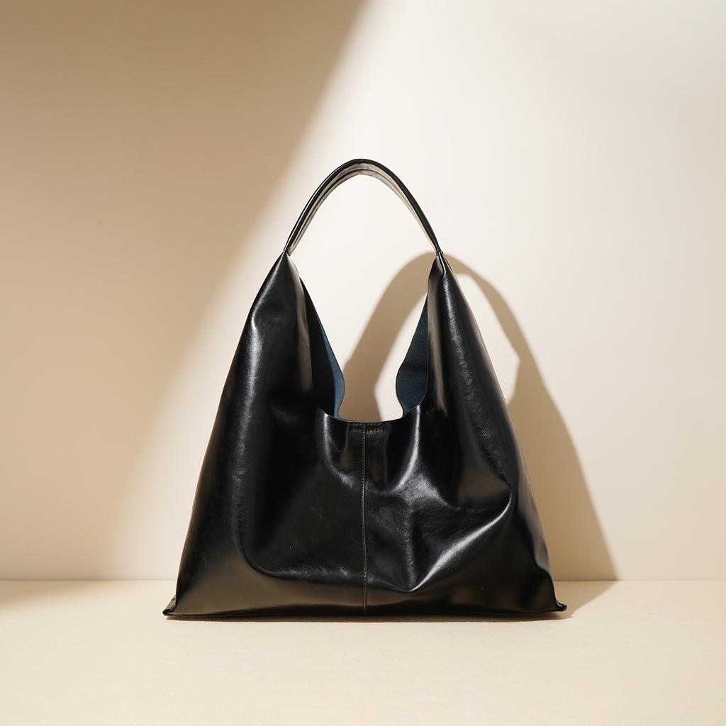 Autumn and Winter Premium New Maillard Retro Casual Large Tote Bag Soft Large Capacity Shoulder Tote Niche Bag