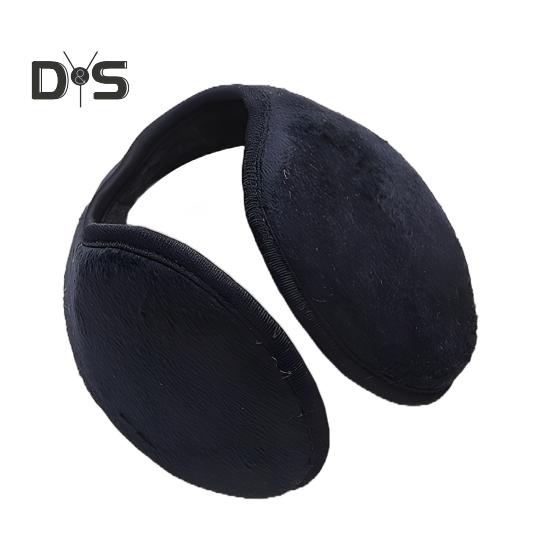 

Унисекс зимние наушники толстые плюшевые защитные наушники ветрозащитный противоскользящий прочный шов для езды на работу на открытом воздухе катания на лыжах декоративные наушники чёрный