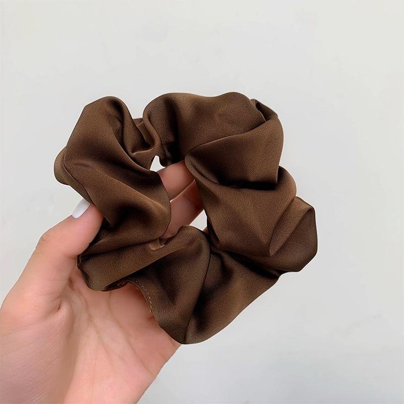 

High-End Black Hair Tie: Elegant Large Intestine Hair Band for Women - Summer Style Hair Accessory