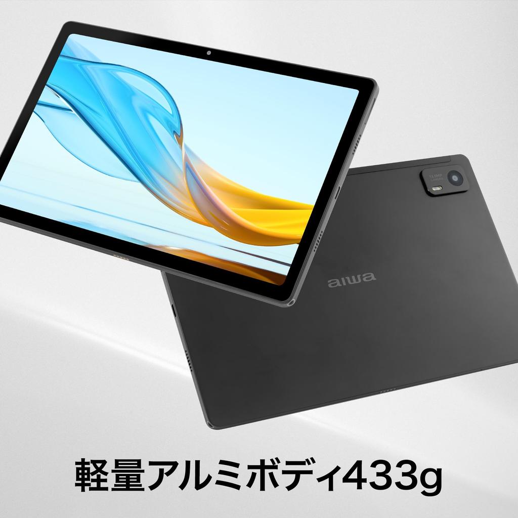 Aiwa Direct Exclusive Model Aiwa Tab AG10 Type (MT8781 OctaCore/6GB/128GB/Android13/10.3 IPS/SIM Slot None/2000x1200px)