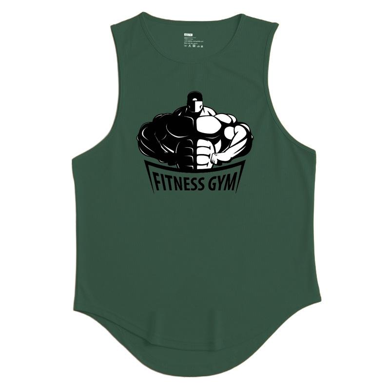 

Мужская майка для спортзала, летняя быстросохнущая жилетка, американские баскетбольные спортивные футболки без рукавов, топы для фитнеса и тренировок для мужчин 3XL темно-зеленого