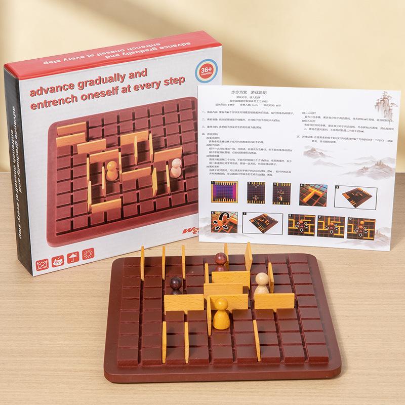 Schritt für Schritt, Brettspiel Schach, Belagerung und Abfangen der Kaninchenbelagerung, pädagogisches interaktives Spielzeug für Erwachsene und Studenten, Eltern-Kind