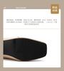 Sheepskin Women's Shoes Autumn New Style Square Head Coarse Custom Shoes Women's Middle Heel Commuting British Leather Shoes Le Fu Shoes Women