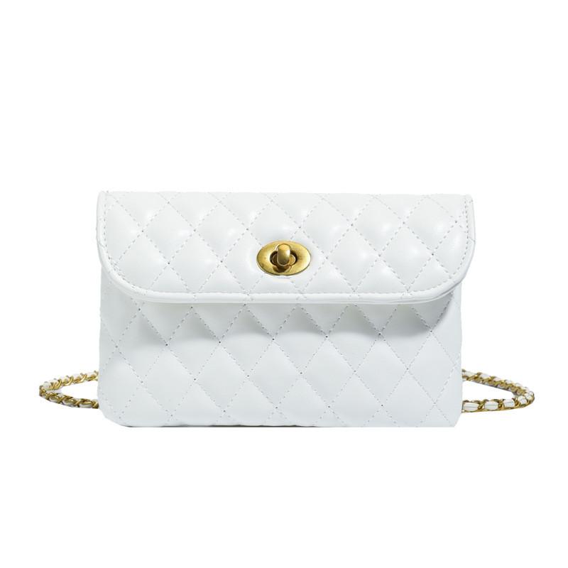 Pu Small Square Crossbody Bag With Chain Strap For Daily Use And Fashion