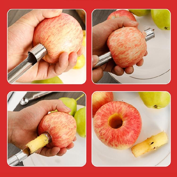 4Pcs Home Fruits Core Remover Tools Stainless Steel Fruit Remover