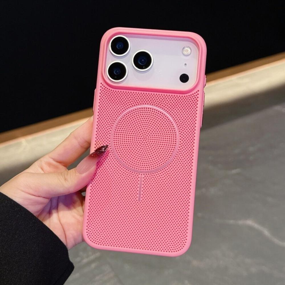 High End Cooling Heat Dissipation Magnetic Phone Case For IPhone 17 16 15 14 13 12 Pro Max Plus Breathable Shockproof Back Cover
