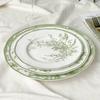 Essteller im chinesischen Retro-Stil, kreative grüne High-End-Keramikteller, exquisite Obst-Dessertschale, Haushaltsgeschirr