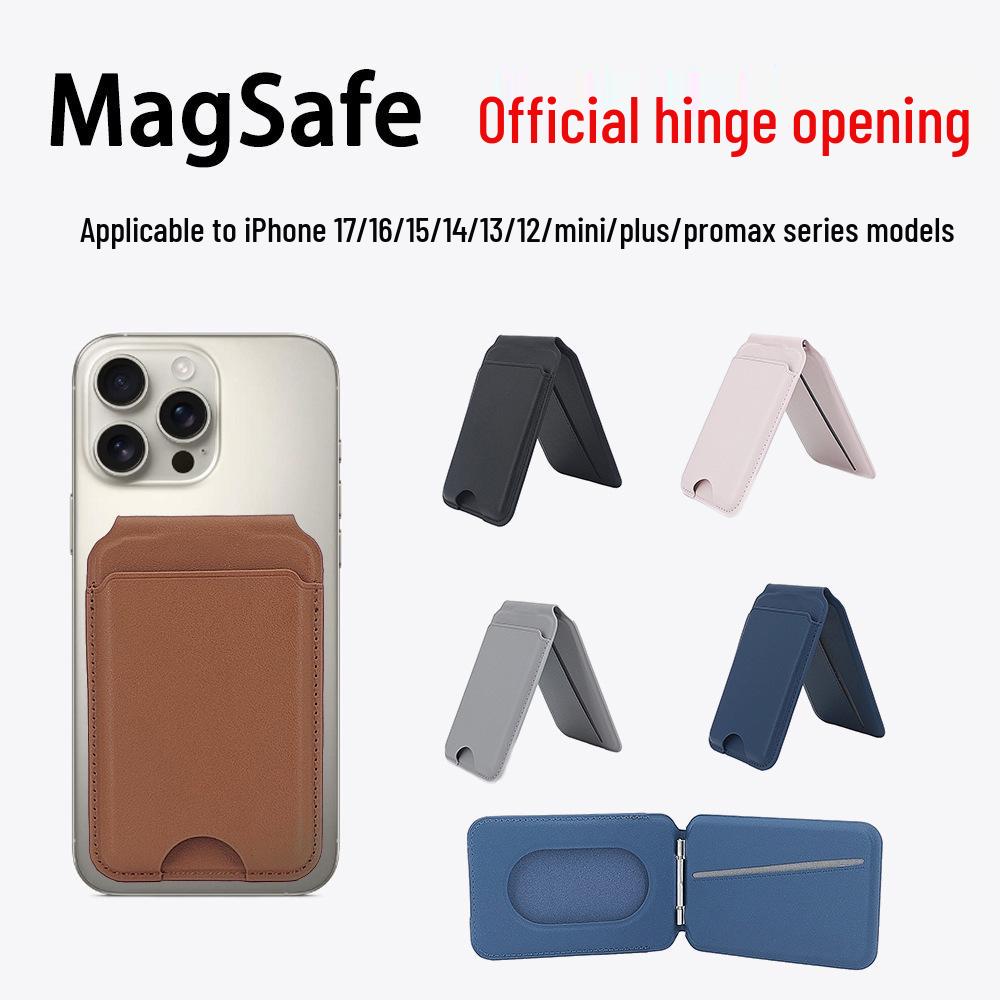 iPhone 14 Magnetischer Klapp-Kartenhalter mit MagSafe und Ständer