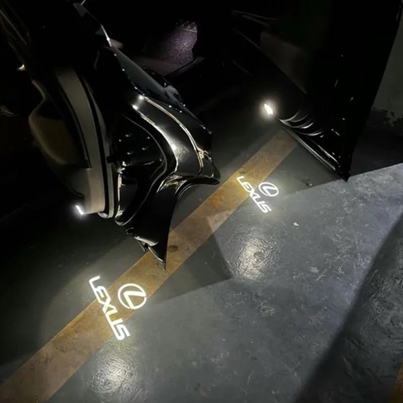 Accessories For LEXUS ES 300H ES300H ES350 RX GX LS LX IS GS RC UX Series IS LED Car Door Interior Ghost Shadow Welcome Light