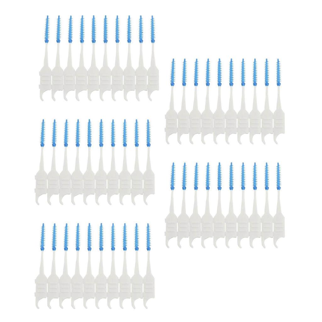 200 Stück Zähne Zahnstocher Zahnseide Picks Interdentalbürsten Stäbchen Zahnreinigung
