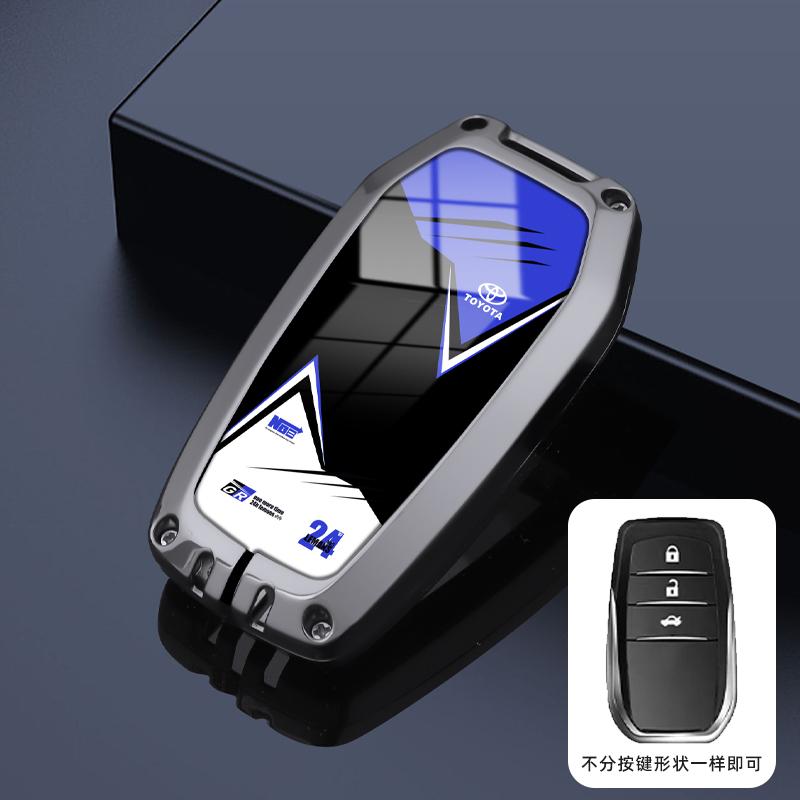 

Car Key Cover Case Bag for Toyota Tacoma Fortuner Corolla Venza Grand Highlander RAV4 XSE Prime Land Cruiser Hilux 2023 2024