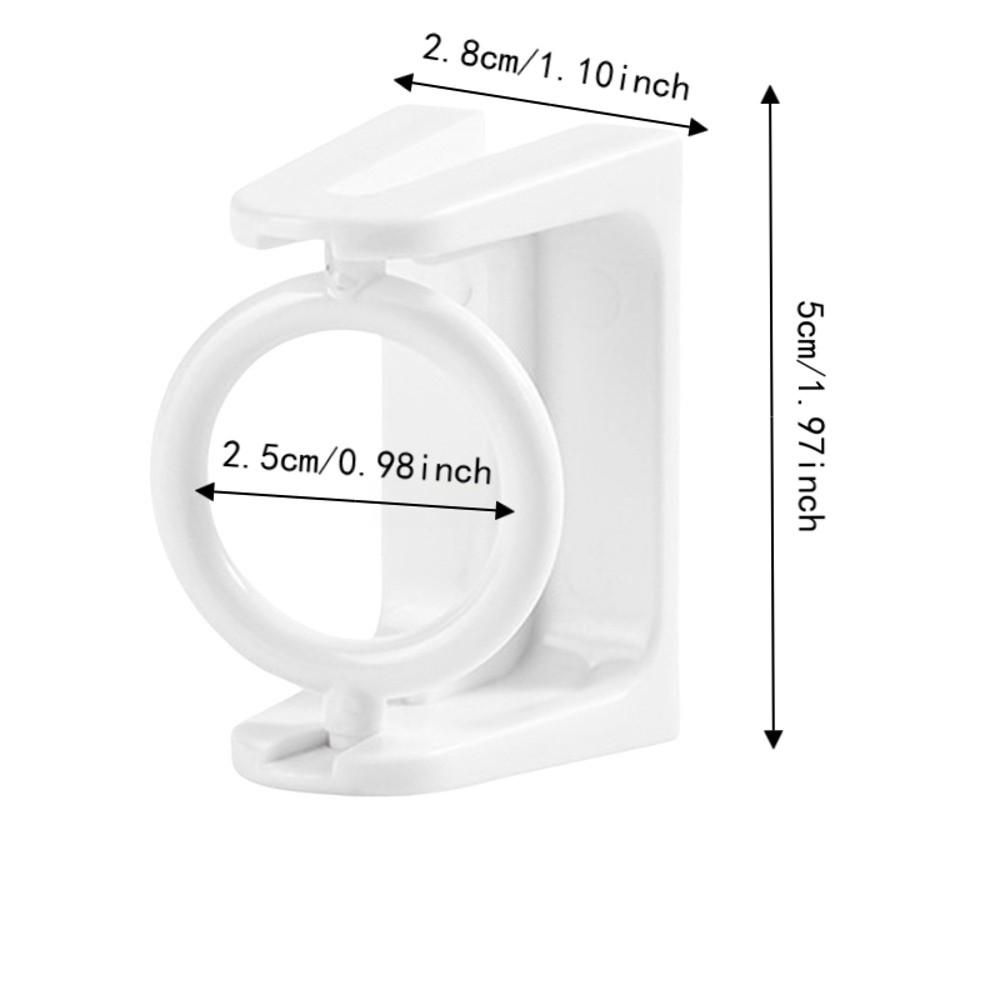 8pcs Rotatable Design Curtain Pole Holder No Drill Curtain Rod Holder Wall Mount