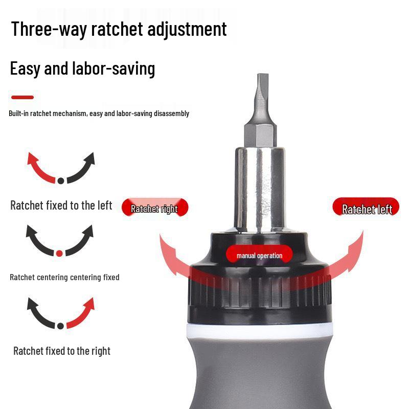 8-in-1 Multi-Gear Angle Wrench & Bendable Screwdriver Set