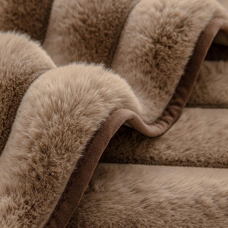 Hairy Internet Celebrity Tutu Velvet Sofa Cushion Winter Thickened Plush Seat Cushion Leather Sofa Cover  New Cover