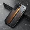 Wood Grain Texture Exquisite Luxury High-end PhoneCase Glass PhoneCase for Samsung Galaxy S26 S25 S24 S23 S22 S21 FE,Ultra,Plus