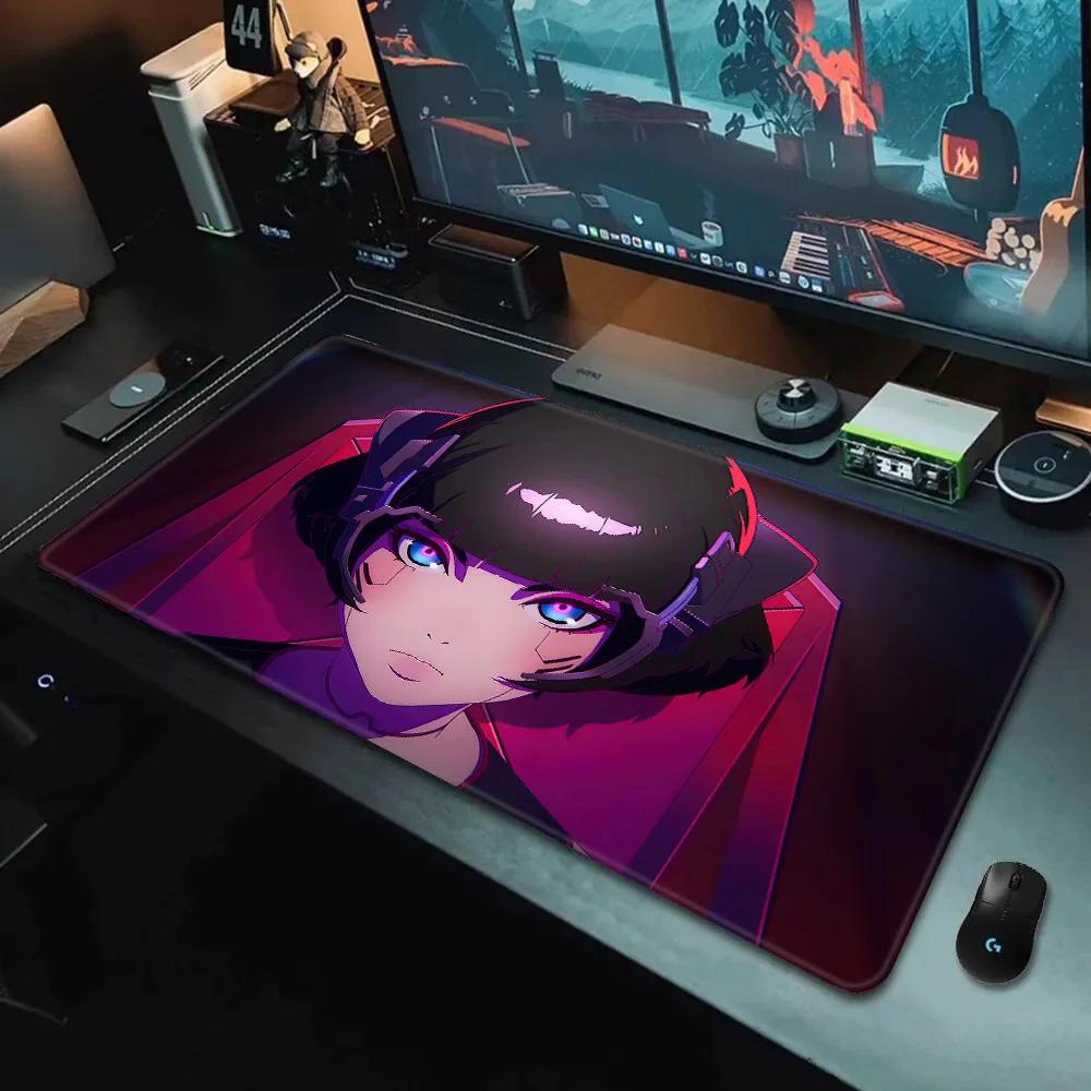 Cyberpunk Anime Edgerunners Mousepad HD Printing Computer Gamers Locking Edge Nonslip Mouse Pad XXLxcm Keyboard PC Desk Pad