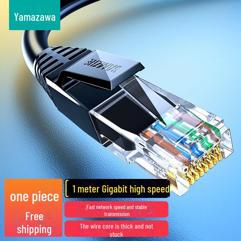 Shanze CAT6 Unshielded Gigabit Ethernet Cable - Eight-Core High-Speed Network Jumper for Home and Computer Use