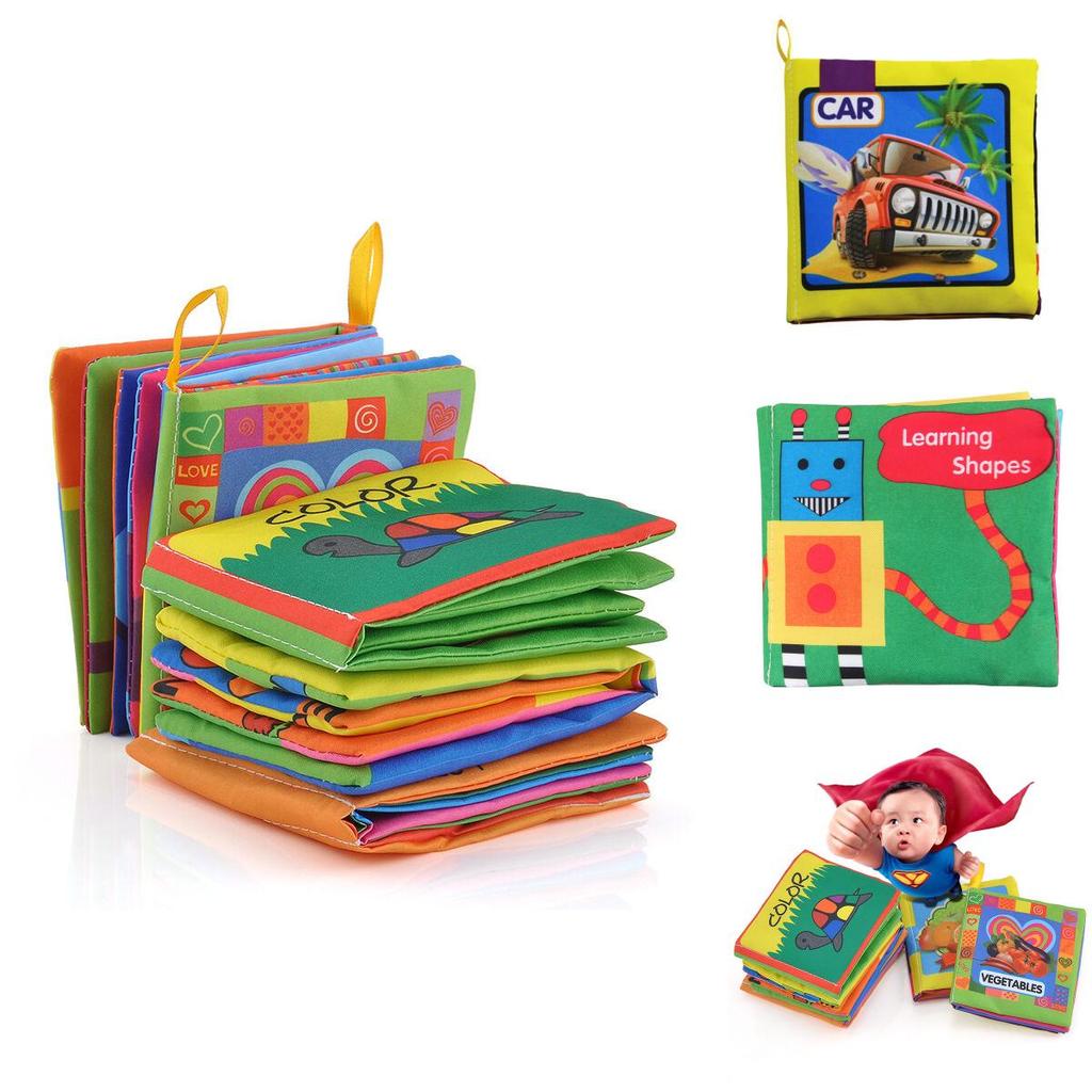 Vibrant Intelligence Development Cloth Bed Cognize Book Educational Toy For Babies