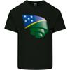 Curled Solomon Islands Flag Day Football Unisexs Light Cotton TShirt