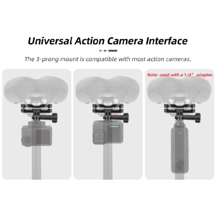 Action Camera Seats Adapter Aluminum for Action Camera Enhanceds Cycling Experience