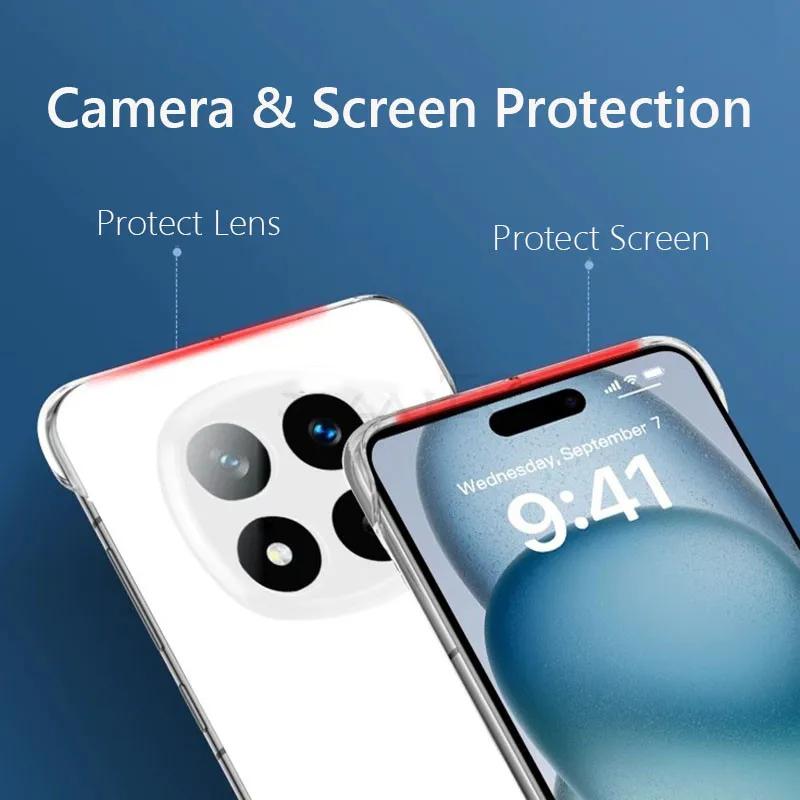 Frameless Slim Clear Hard Back Cover Case On For Xiaomi Redmi Note 14 5G 14 Pro+ Plus Note14 Pro Plus 14 Pro 5G Coque Phone Cases