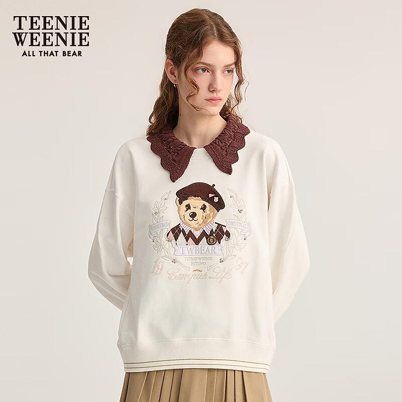 Teenie Weenie Women's Bear Polo Collar Sweatshirt
