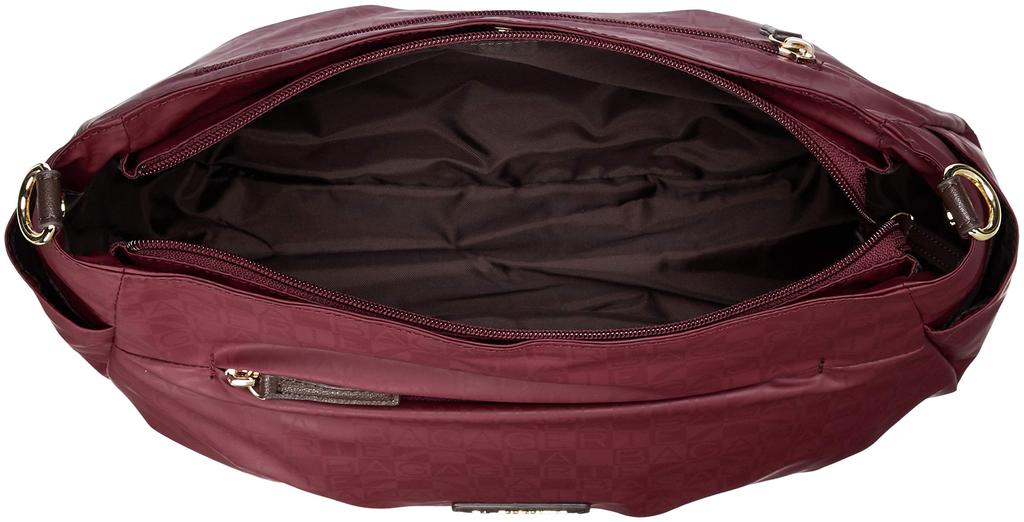 Labagagerie MONOGRAMME 2-Wege-Umhängetasche, Damen, B71-09-04, Weinrot