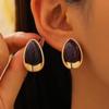 Fashion Exaggerated Temperament Dripping Oil Water Droplets Earrings For Women