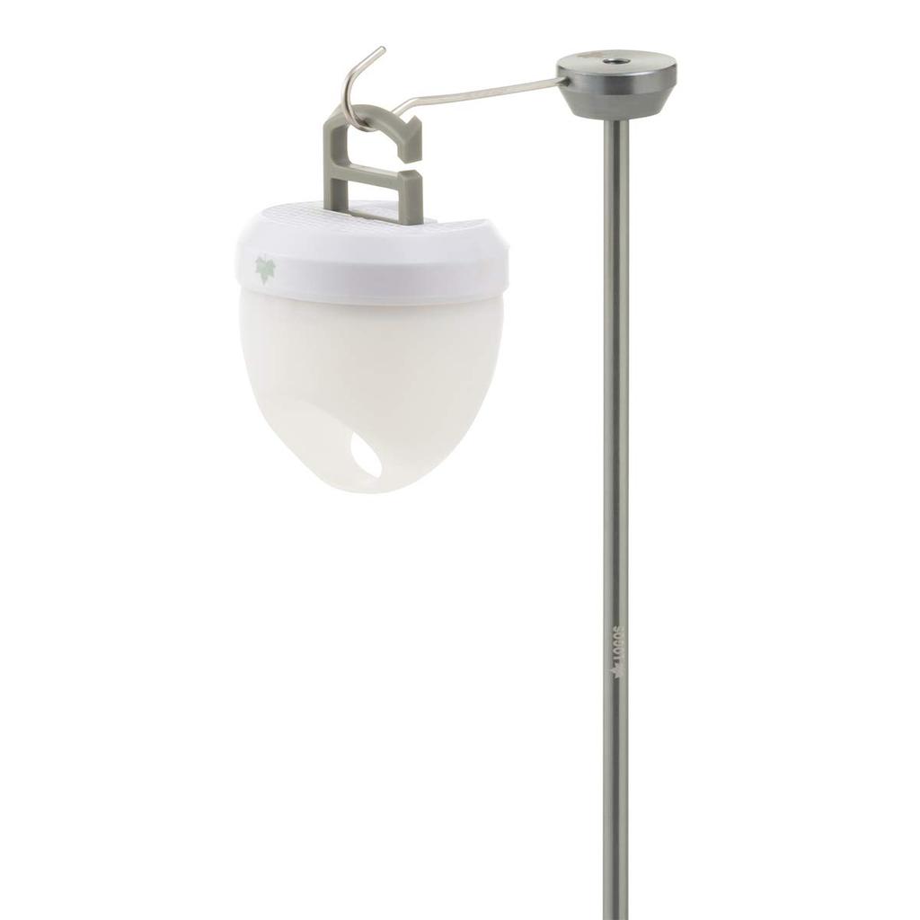 LOGOS Portable Lantern Pole 71905009, Silver, Approx. 45cm Wide x 40cm Deep x 102cm High