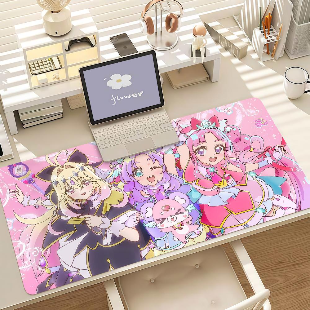 Anime S-Star D-detective P-precure Mouse Pad Anti Slip Rubber Edge Locked Thickened Laptop Gaming Desk Mat