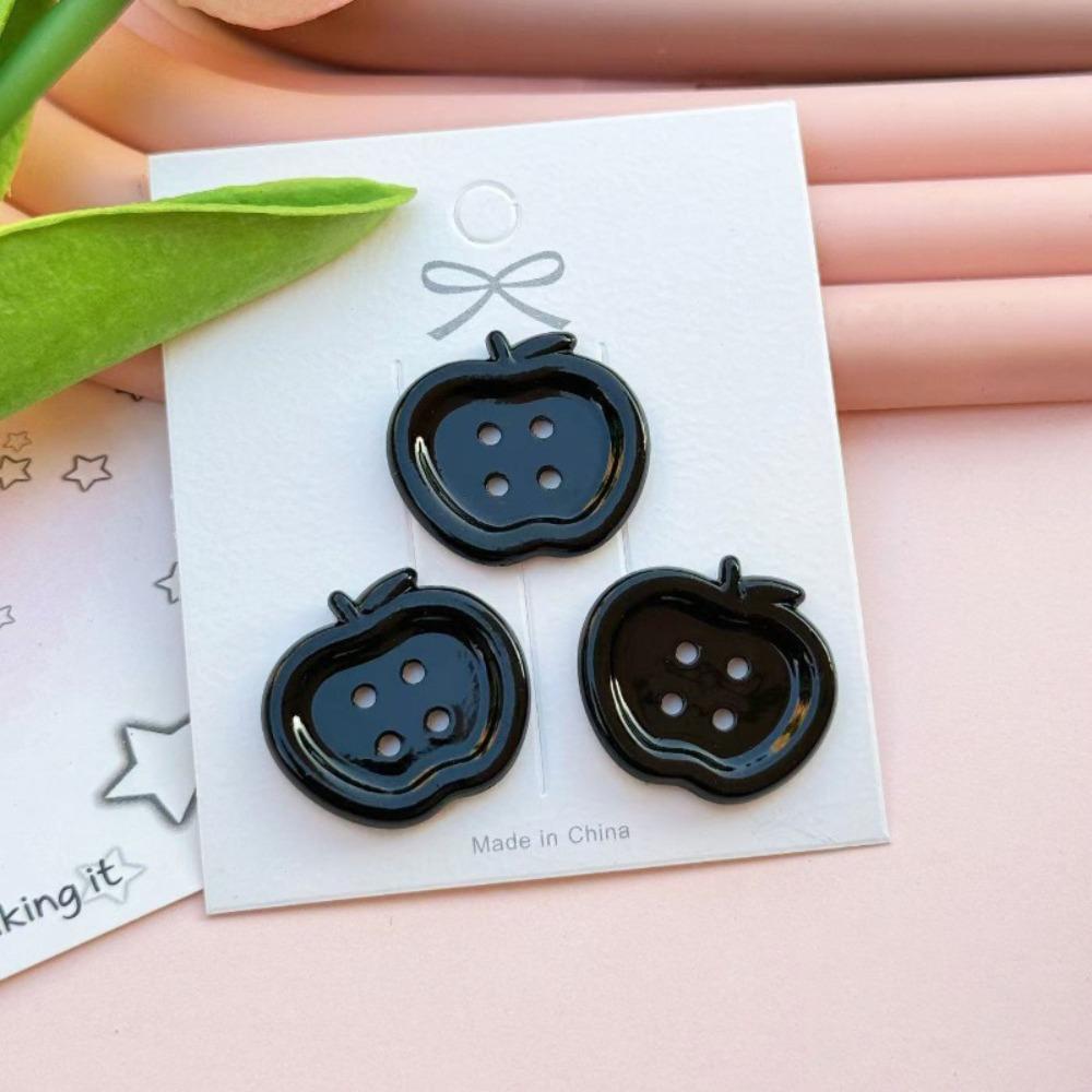 50 PCS New Resin Buttons Vintage Floral Garment Ornaments Cute DIY Doll Accessory