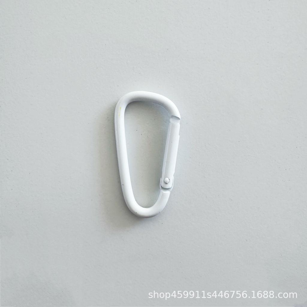 High-Quality Plated Coil Carabiner Round Buckle for Bags & Accessories - Dopamine INS Hook.