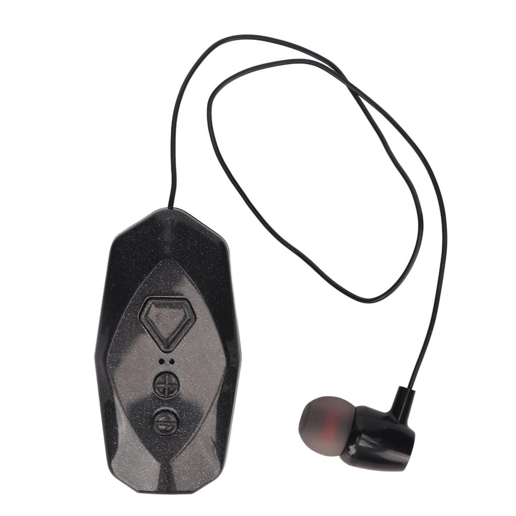 Clip On Wireless Earpiece Single Ear Long Battery Life Power Display Collar Clip Bluetooth Headsets
