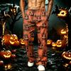 Men's Halloween Printed Sweatpants with Pockets Loose Fit Jogger Pants for Sports