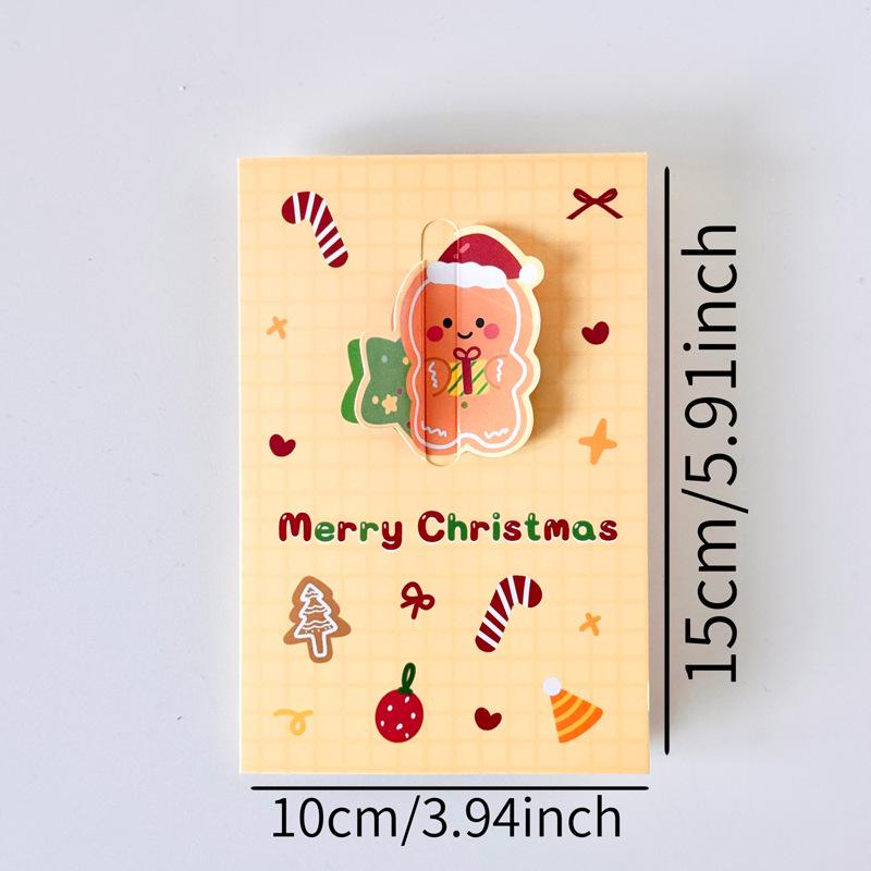 Christmas Eve Blessing Tri-fold Greeting Card - Handwritten Message for Friends