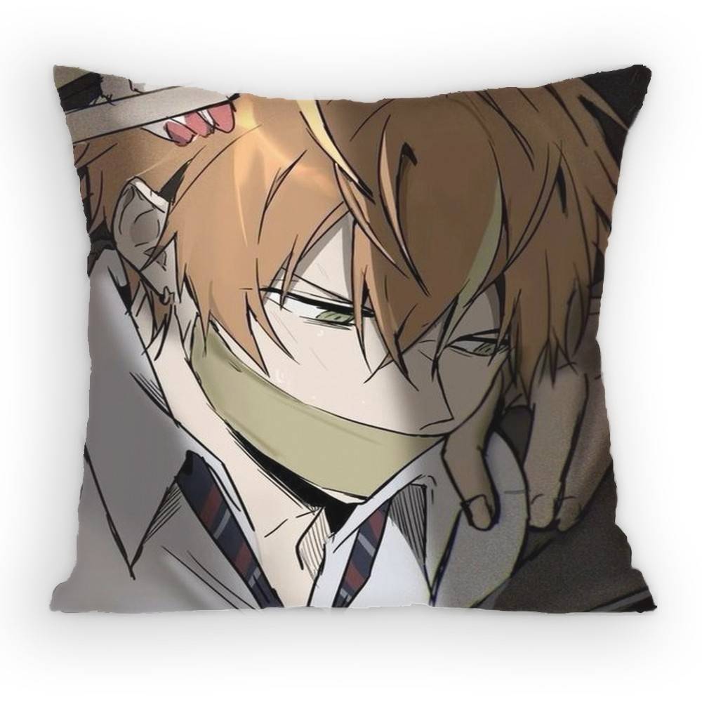 

Project SEKAI Anime Shinonome Akito Pillow Case Antidustmite Pillowcase Invisible zipper silky short plush Sofa cushion cover 30x30 cm