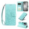 For Vivo V60 5G Case RFID Blocking Imprinted Dog Pattern PU Leather Phone Cover with Wrist Strap